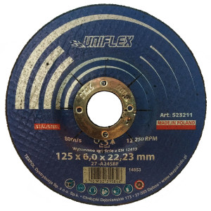 Tarcza do szlifowania metalu Uniflex 27/125x6,0mm