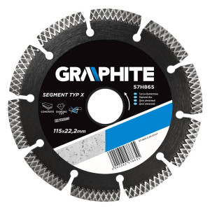 Tarcza diamentowa 'Graphite 57H868' segmentowa typ X 230mm (spawana laserowo)
