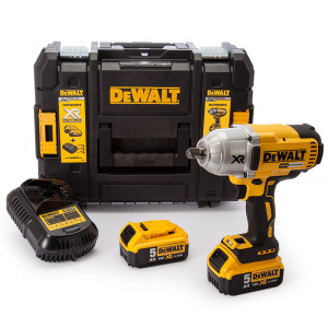 Klucz udarowy akumulatorowy DeWALT DCF899P2-QW 18V XR Li-Ion, 950Nm, 2-akumulatory 5,0Ah - bezszczotkowy
