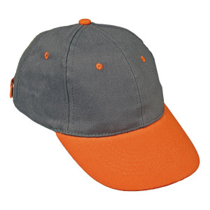 Czapka z daszkiem Desman, szaro-pomarańczowa
