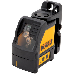 Laser krzyżowy DeWALT DW088K-XJ samopoziomujący 2-wiązkowy, wbudowany uchwyt magnetyczny, zasięg 10/50m - czerwony