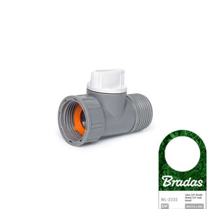 Przyłącze na kran 3/4" z zaworem Bradas White Line WL-2232