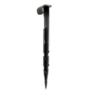 Szpilka 'Bradas Drip System' z uchwytem do węża 16mm, długość 16cm (50szt.) - czarna DSA-3116GP50