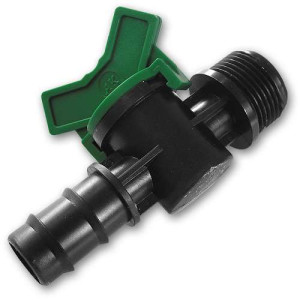 Zawór 'Bradas Drip System' GZ 1/2", wtyk na wąż 16mm DSWZ09-1216L