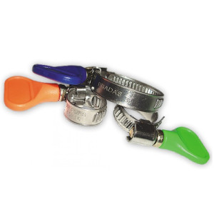 Opaska ślimakowa nierdzewna BRADAS 110-130mm z motylkiem BSGRIP 110-130/9L
