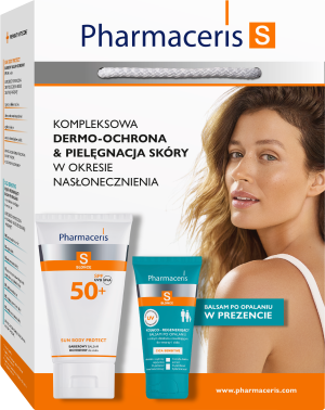 PHARMACERIS S Zestaw Kompleksowa Dermo-Ochrona & Pielęgnacja - Balsam SPF50 150ml + Balsam Po Opalaniu 50ml