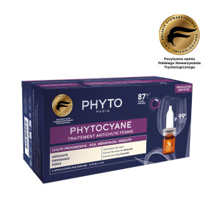 PHYTO Phytocyane Kuracja Przeciw Postępującemu Wypadaniu Włosów Dla Kobiet - 12 fiolek x 5 ml