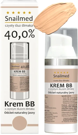 SNAILMED Krem BB Na Bazie Śluzu Ślimaka 40%, Jasny - 30 ml