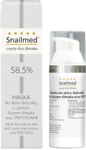 SNAILMED Maska Z Peptydami Do Skóry Dojrzałej, Na Bazie Śluzu Ślimaka - 30 ml