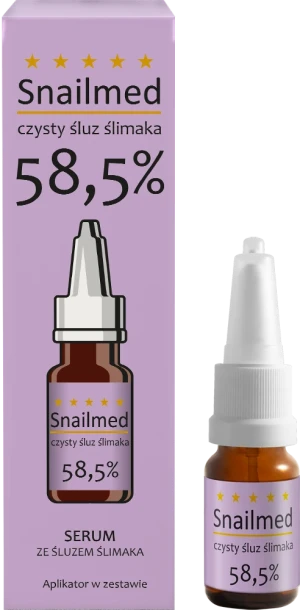 SNAILMED Serum Z Kwasem Hialuronowym, Na Bazie Śluzu Ślimaka 58% - 8 ml