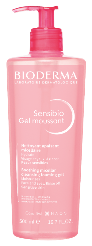 BIODERMA SENSIBIO Gel Moussant Żel Oczyszczający - 500 ml