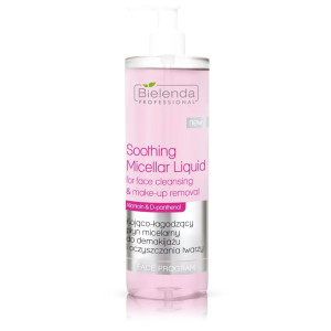 BIELENDA PROFESSIONAL Soothing Micellar Liquid kojąco-łagodzący płyn micelarny do demakijażu i oczyszczania twarzy - 500ml
