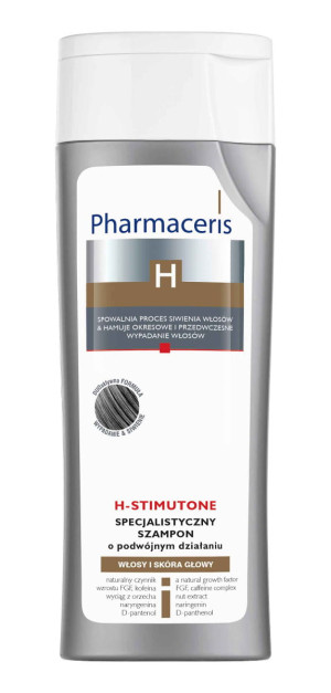 PHARMACERIS H H-STIMUTONE Szampon Spowalniający Proces Siwienia & Stymulujący Wzrost Włosów - 250 ml