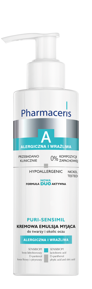 PHARMACERIS A PURI-SENSIMIL Kremowa Emulsja Myjąca Do Twarzy I Okolic Oczu - 190 ml