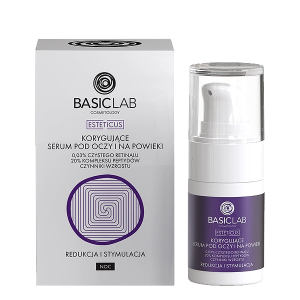 BASICLAB Dermocosmetics Korygujące Serum Pod Oczy 0,03% czystego retinalu - 15ml