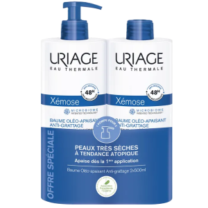 URIAGE XEMOSE DUO Kojący Olejek W Kremie - Skóra Bardzo Sucha - 2x500ml