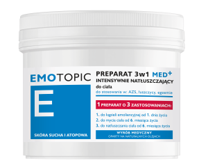 EMOTOPIC 3w1 Kąpiel, Natłuszczanie, Mycie Ciała - skóra sucha - 500 ml