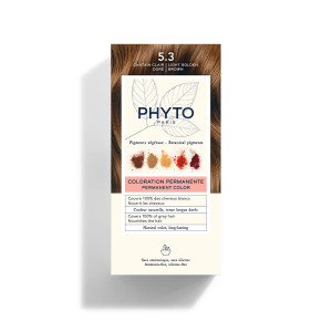 PHYTO Farba Do Włosów PHYTOCOLOR 5.3 Jasny Złoty Kasztan