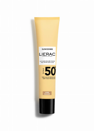 LIERAC SUNISSIME Krem Do Twarzy Ochronny Z Kolorem (dore golden) SPF 50 - 40ml