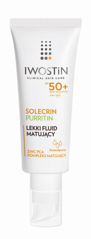 IWOSTIN SOLECRIN PURRITIN Lekki Fluid Matujący SPF50+ - 40ml