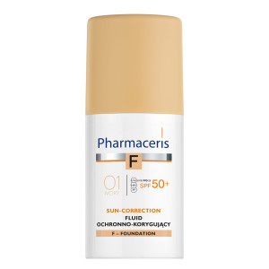 Pharmaceris F SUN-CORRECTION Fluid Ochronno-Korygujący 01 IVORY SPF 50+ - 30ml