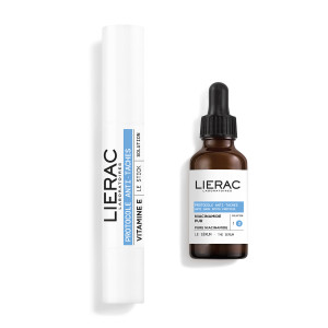 ZESTAW LIERAC PROTOCOLE Na Przebarwienia, Serum Z Niacynamidem 30ml + Sztyft Korygujący SPF50 Z Kolorem