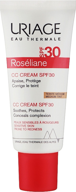 URIAGE Roseliane CC Krem SPF30 Do Cery Naczynkowej medium tint - 40 ml [Data ważności: 30.06.2026]