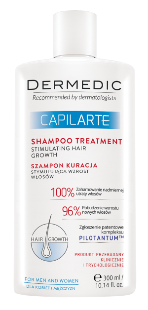 DERMEDIC CAPILARTE Szampon Kuracja Stymulująca Wzrost Włosów - 300 ml