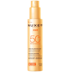 NUXE SUN Mleczko Do Opalania Twarzy I Ciała (w sprayu) SPF50 - 150ml