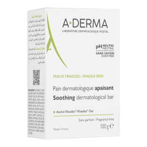 A-DERMA Łagodząca Kostka Dermatologiczna Do Mycia - 100g