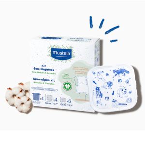 MUSTELA ECO-Chusteczki Wielorazowe z Organicznej Bawełny - 6 szt.