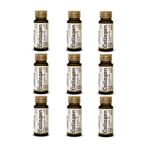 ZESTAW 9 szt x 25 ml OLIMP kolagen COLLAGEN SHOT Smak Ananasowy