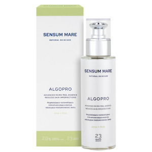 SENSUM MARE ALGOPRO Advanced micro peel essence reduces skin imperfections  Wygładzająco-rozświetlająca mikrozłuszczająca esencja redukująca niedoskonałości skóry 100 ml
