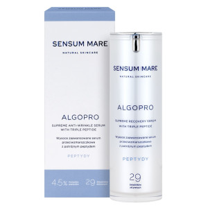 SENSUM MARE ALGOPRO Supreme anti-wrinkle serum with triple peptide  Wysoce zaawansowane serum przeciwzmarszczkowe z potrójnym peptydem 30 ml