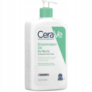 CERAVE Oczyszczający Żel Do Mycia Skóry Normalnej I Tłustej - 1000ml