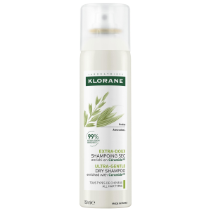 KLORANE Ultrałagodny Szampon Suchy – wszystkie rodzaje włosów – Owies i Ceramide - 150ml