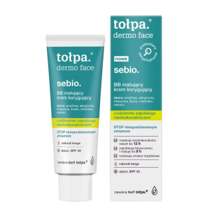 TOŁPA DERMO FACE SEBIO Matujący Krem BB korygujący z SPF30 - 40ml