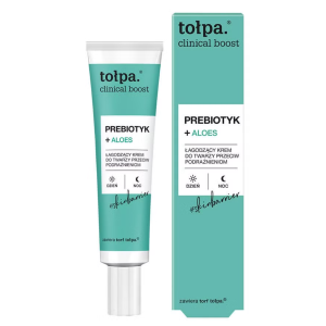 TOŁPA CLINICAL BOOST Prebiotyk+ Aloes Łagodzący Krem Przeciw Podrażnieniom - 40ml