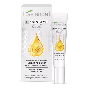 BIELENDA Diamentowe Lipidy Diamentowo-Lipidowy Krem Pod Oczy Przeciwzmarszczkowy - 15ml