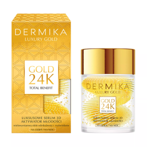 DERMIKA Luxury Gold 24K Luksusowe Serum 3D Aktywator Młodości - 60g