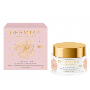DERMIKA Luxury Placenta 50+ Luksusowy Krem Liftingująco-Wygładzający na dzień i noc - 50ml