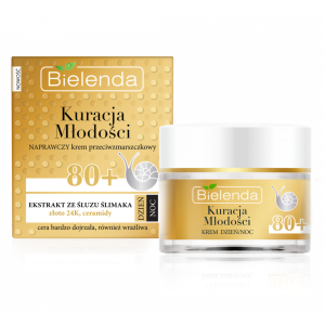 BIELENDA Kuracja Młodości Naprawczy Krem Przeciwzmarszczkowy 80+ dzień/noc - 50ml