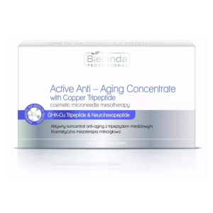 BIELENDA PROFESSIONAL MESO MED Zestaw Aktywnych Koncentratów Anti - Aging z tripeptydem miedziowym - 10x3ml