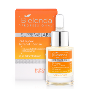 BIELENDA PROFESSIONAL SupremeLab Energy Boost 5 % Olejowe Tetra-Vit C Serum - 15ml