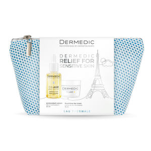 DERMEDIC OILAGE Zestaw: Serum antyoksydacyjne 30ml + Odżywczy krem na dzień 15ml