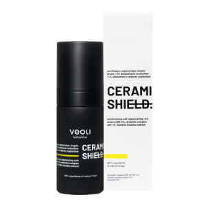 VEOLI BOTANICA CERAMIDE SHIELD Nawilżająco-regenerujące, bogate serum z 3% kompleksem ceramidów i 1% ekstraktem z wąkroty azjatyckiej 30 ml