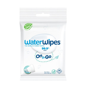 WaterWipes BIO, Chusteczki nawilżane odświeżające OnTheGo, 10 szt.