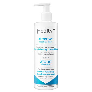 Medity+ Atopowe Zapalenie Skóry emolientowa emulsja do mycia twarzy i demakijażu - 200ml