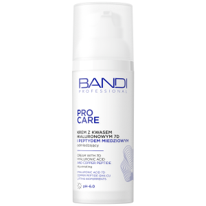 BANDI PROFESSIONAL PRO Care Krem z kwasem hialuronowym 7D i peptydem miedziowym - 50ml