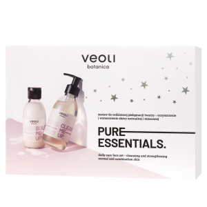 VEOLI BOTANICA Pure Essentials Zestaw: Mleczny tonik ceramidowy 150ml + Żel do mycia twarzy 190ml